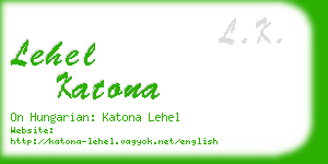 lehel katona business card